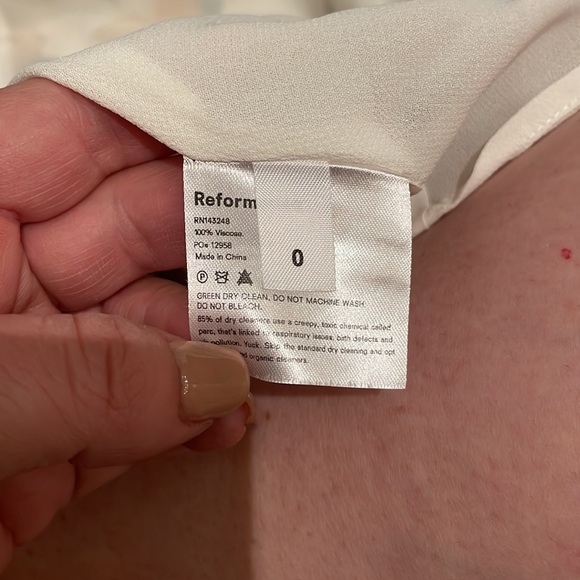 Lemon Reformation Dress - Size 0 - Picture 8 of 8